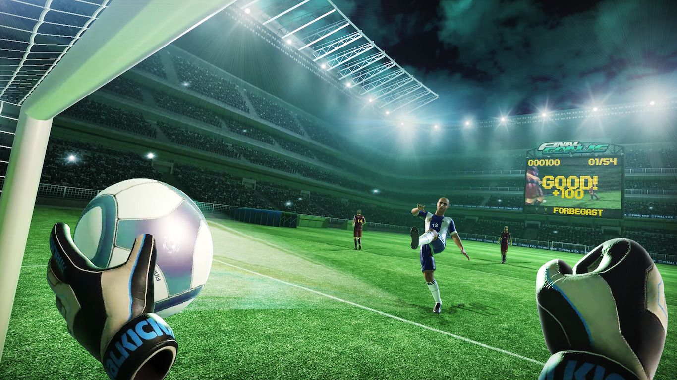 Final Kick VR - Virtual Reality free soccer game for Google Cardboard